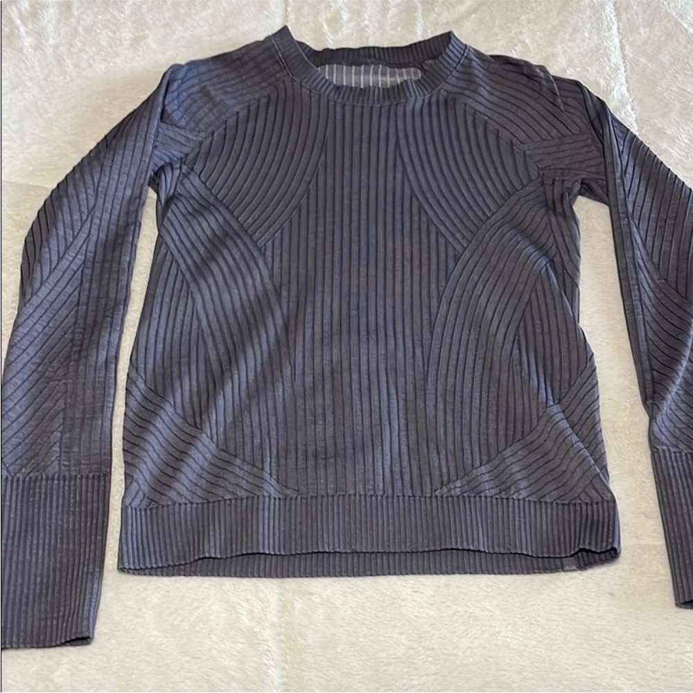 lululemon Ribbed Purple Lululemon Restless Pullover